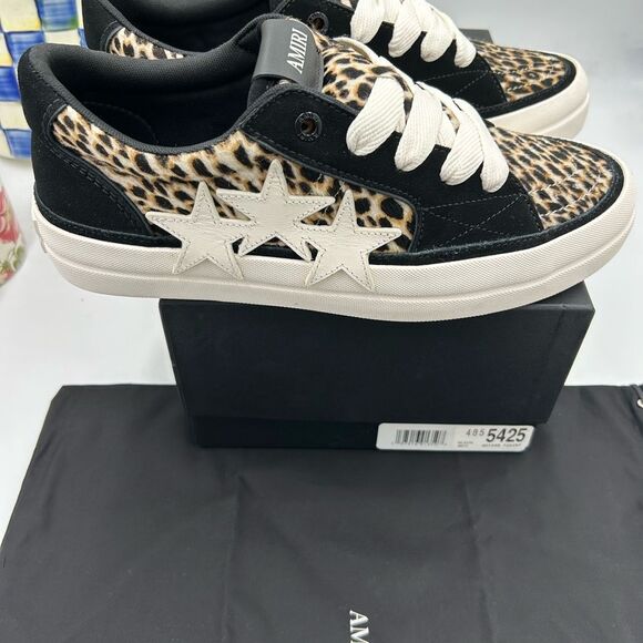 Men's Amiri  leopard  Sunset low top sneakers size 45 - Picture 2 of 14